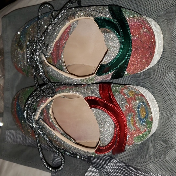 Gucci Unisex/M 10/W11 Tian glitter sneakers to beat all sneakers - Picture 3 of 9